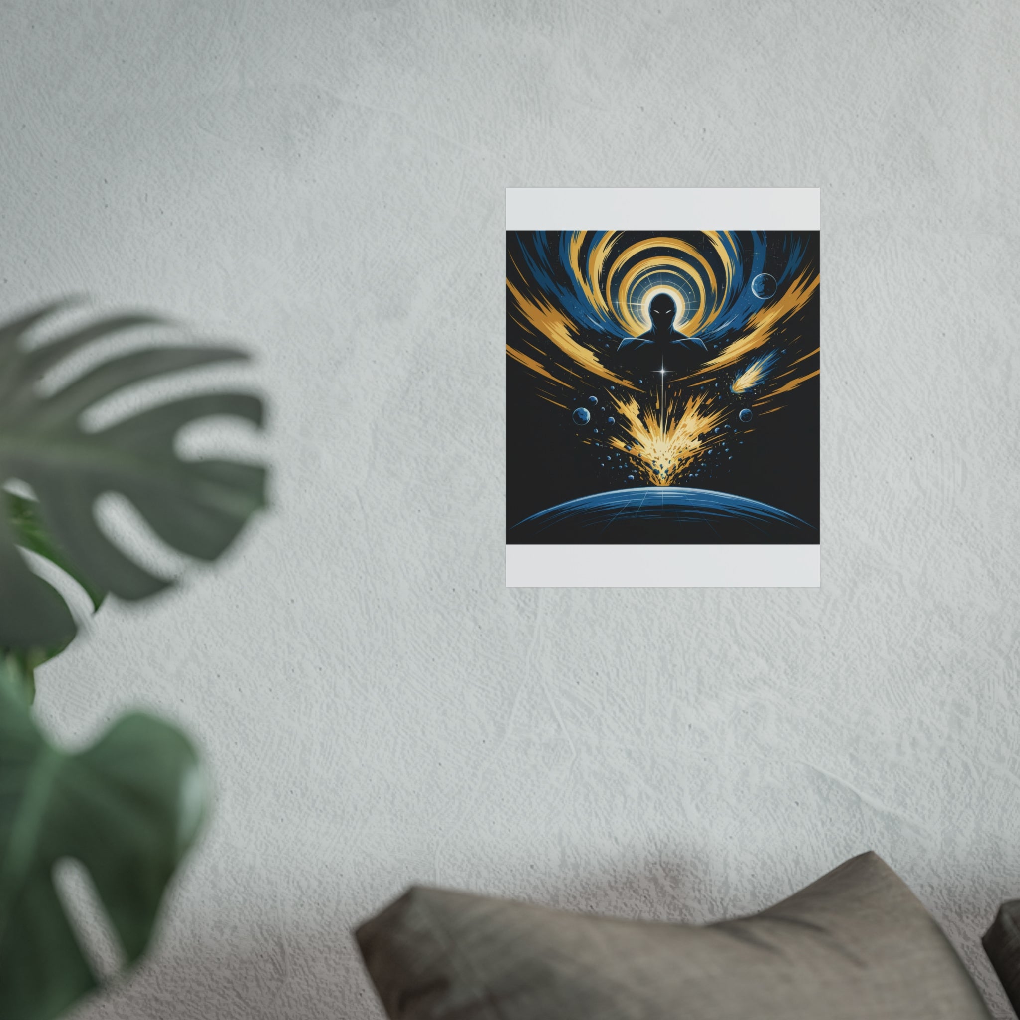 Cosmic Villain Art Print | Epic Sci-Fi Space Poster 18x24