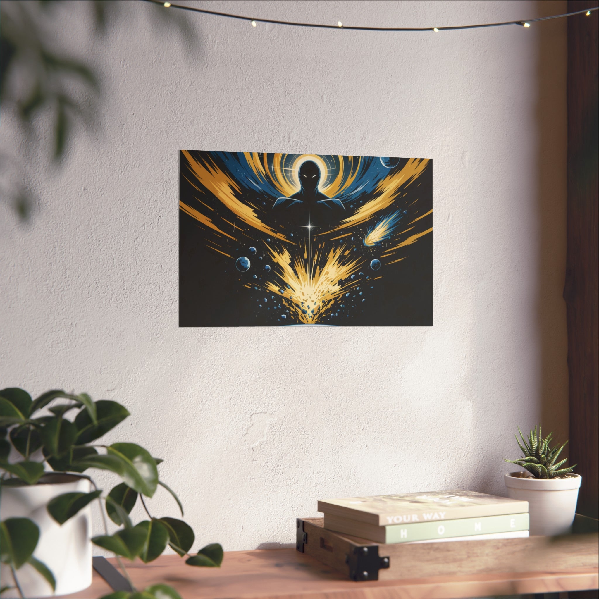 Cosmic Villain Art Print | Epic Sci-Fi Space Poster 18x24
