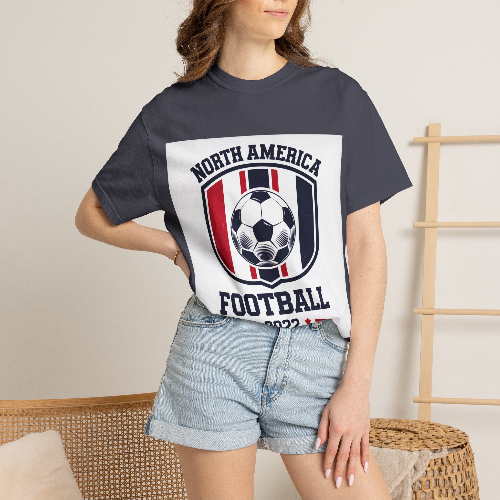 North America Soccer 2026 Vintage Garment Dyed Fan Tee