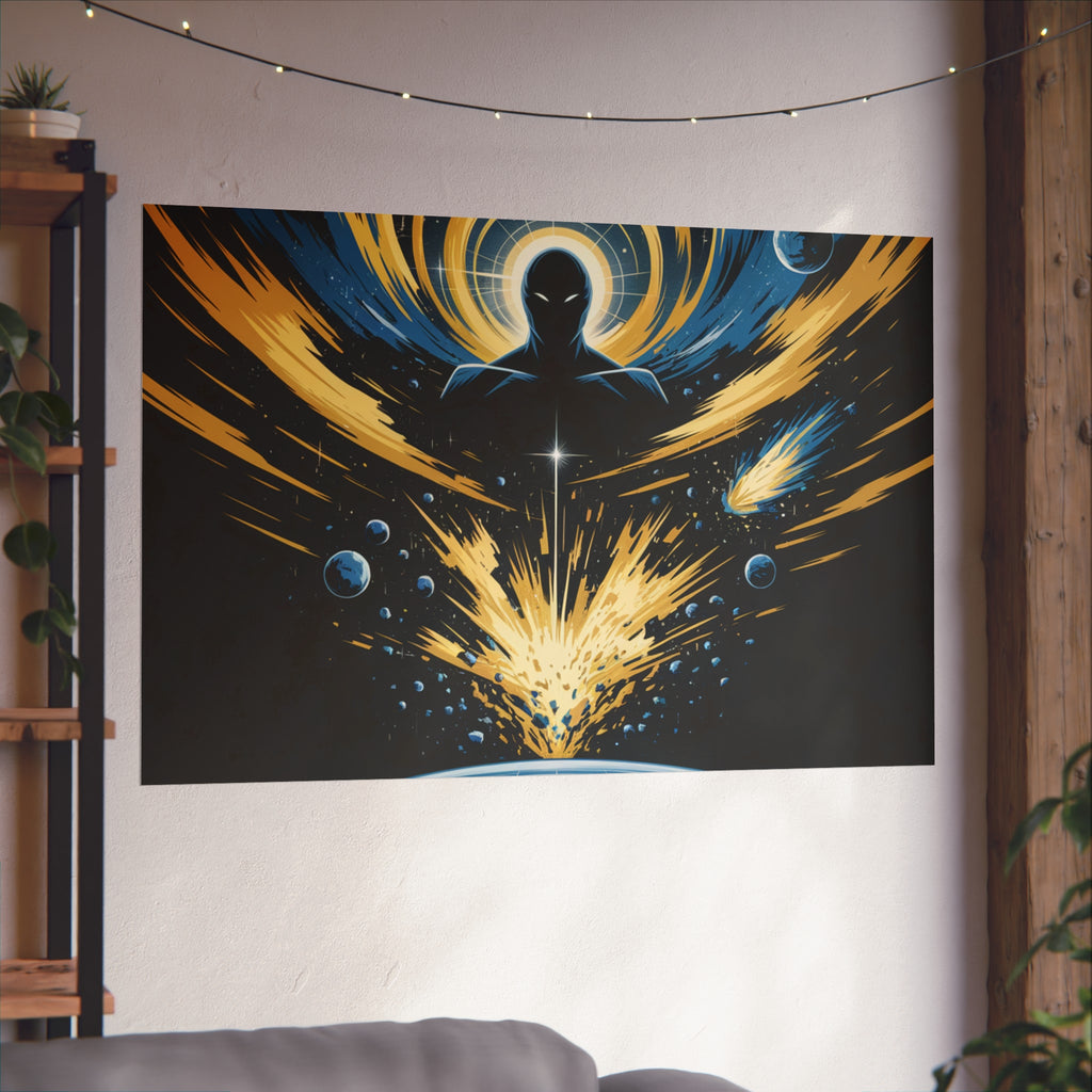 Cosmic Villain Art Print | Epic Sci-Fi Space Poster 18x24